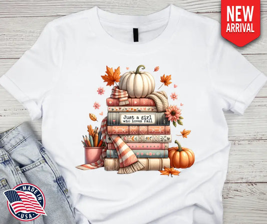 Just a Girl Who Loves Fall - Multi Small / Short Shirt