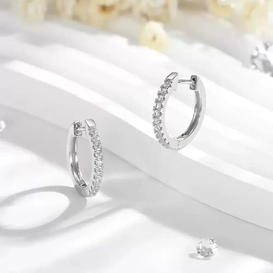 Just a Little Bit of Sparkle – Silver Earrings