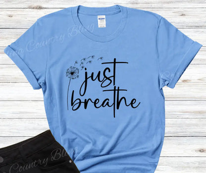Just Breathe – Multi Small / Short / Blue Shirt