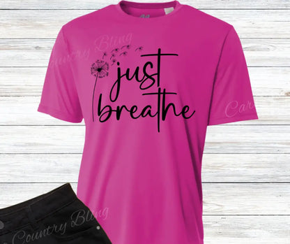 Just Breathe – Multi Small / Short / Fuchsia Shirt