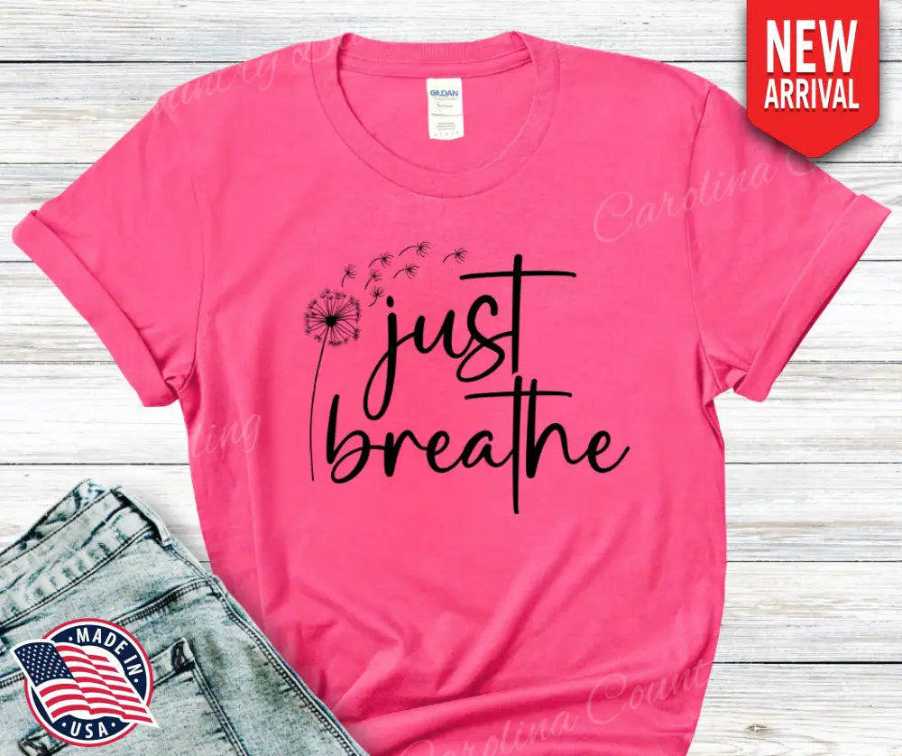 Just Breathe – Multi Small / Short / Pink Shirt