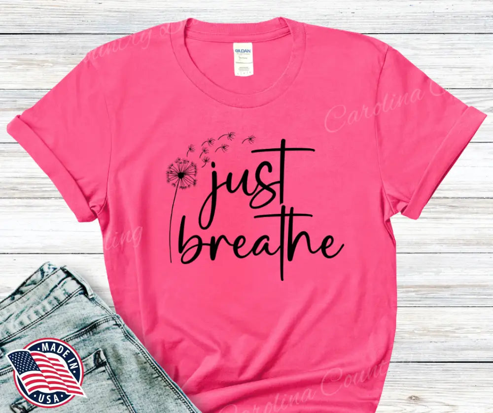 Just Breathe – Multi Small / Short / Pink Shirt