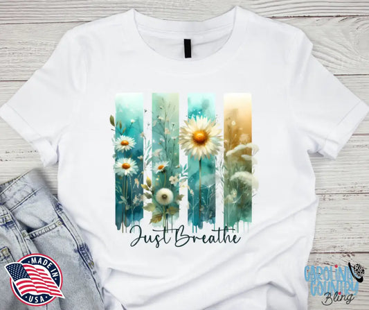 Just Breathe – White Small / Short Shirt