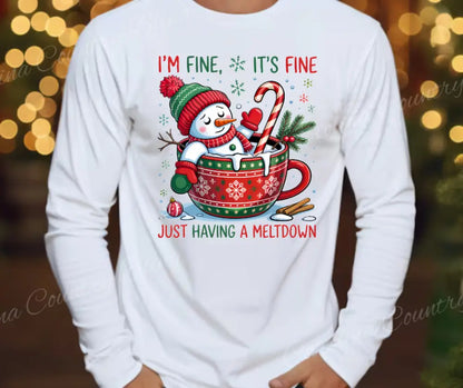 Just Having a Meltdown - Multi Small / Long Shirt