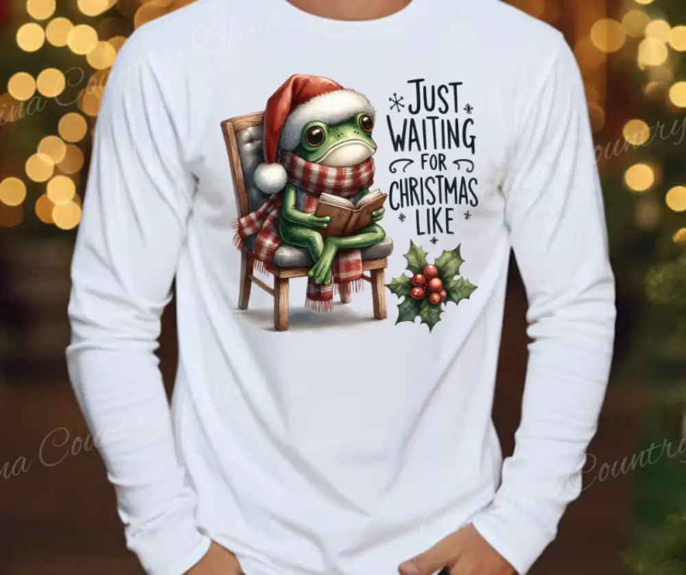 Just Waiting For Christmas Like - Multi Small / Long Shirt