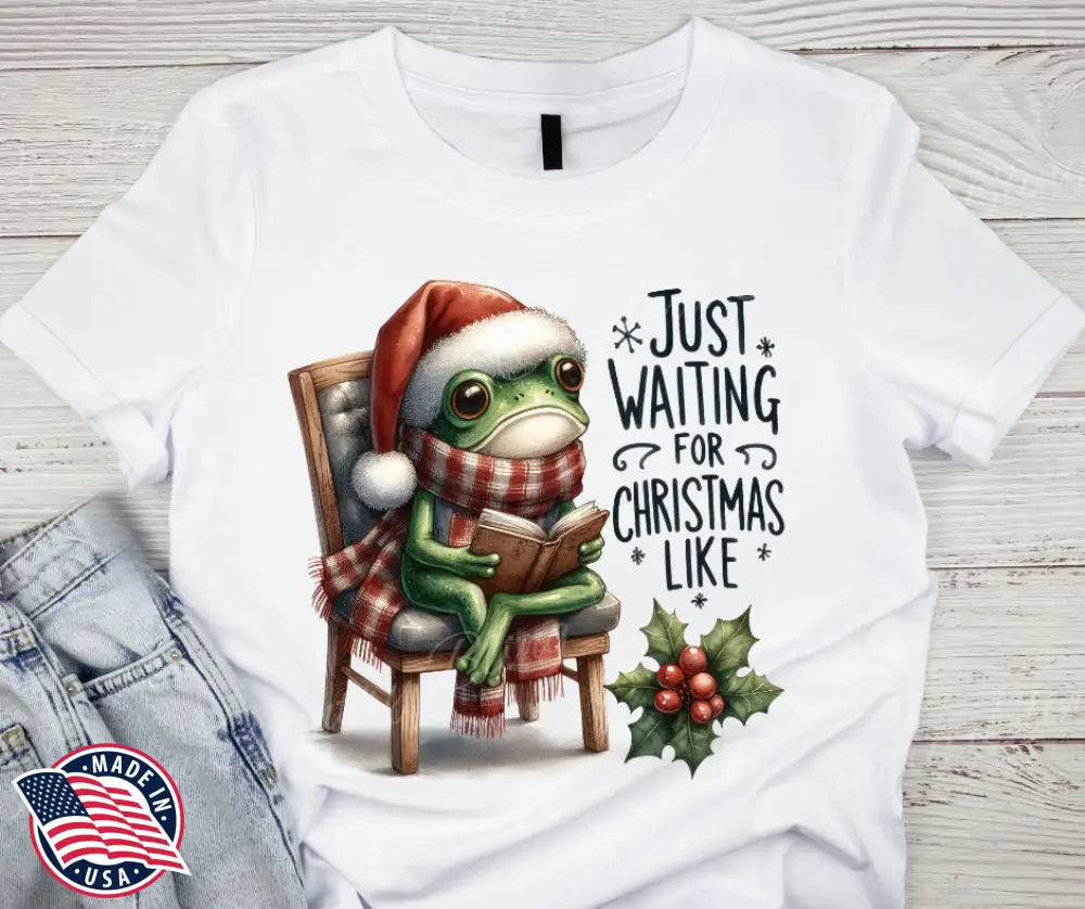 Just Waiting For Christmas Like - Multi Small / Short Shirt