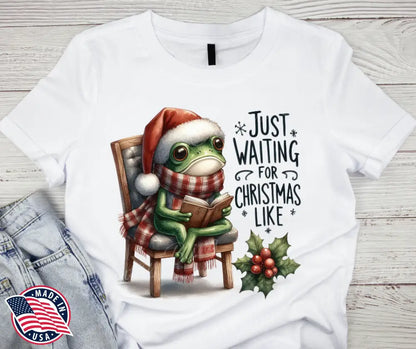 Just Waiting For Christmas Like - Multi Small / Short Shirt