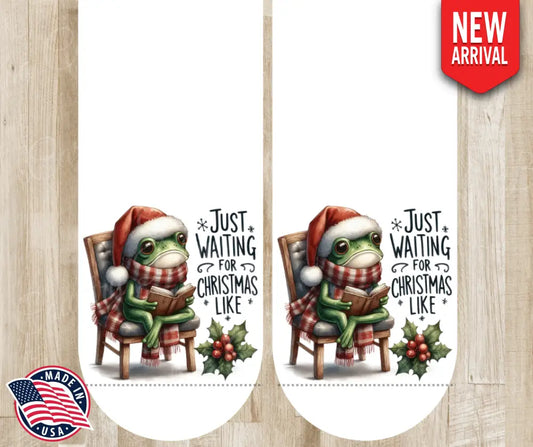 Just Waiting For Christmas Like - Multi Socks