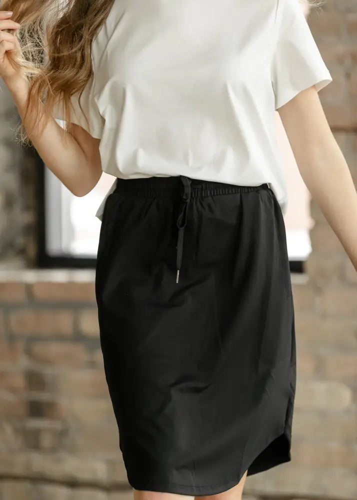 Kenedi Black Athletic Sport Skirt - IC Skirts