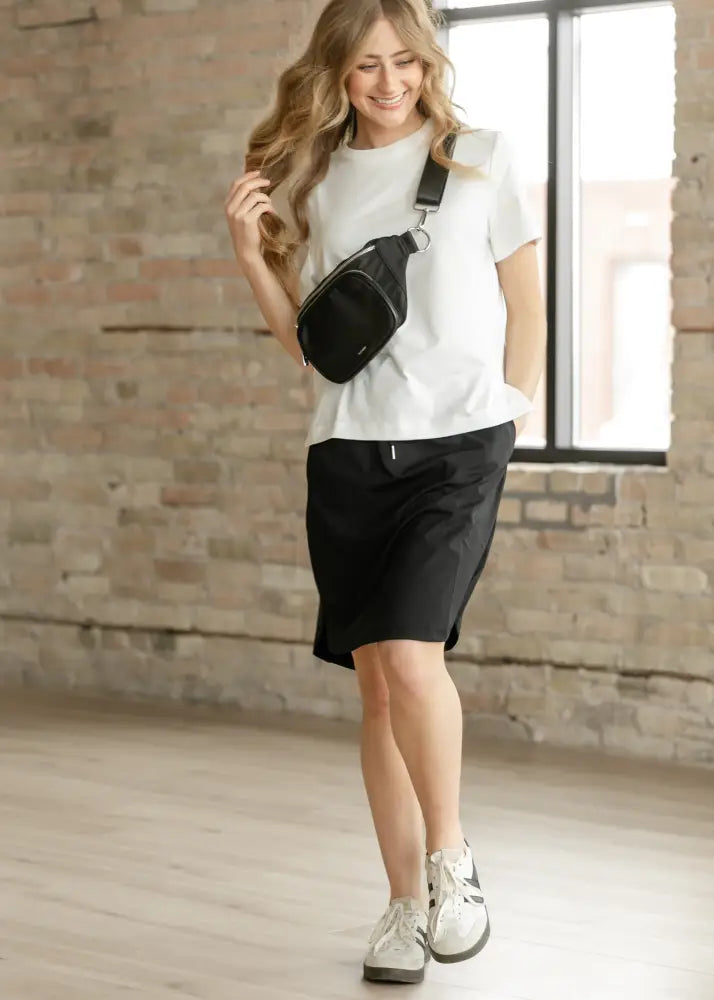 Kenedi Black Athletic Sport Skirt - IC Skirts