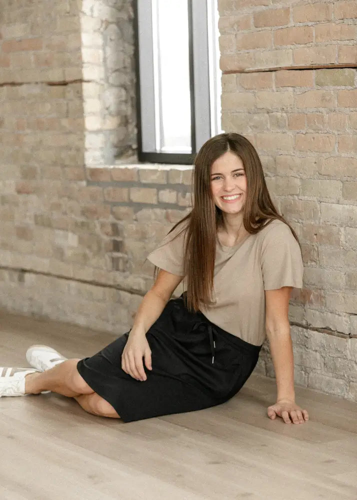 Kenedi Black Athletic Sport Skirt - IC Skirts