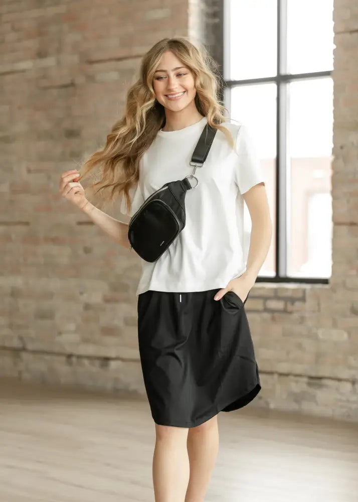 Kenedi Black Athletic Sport Skirt - IC Skirts