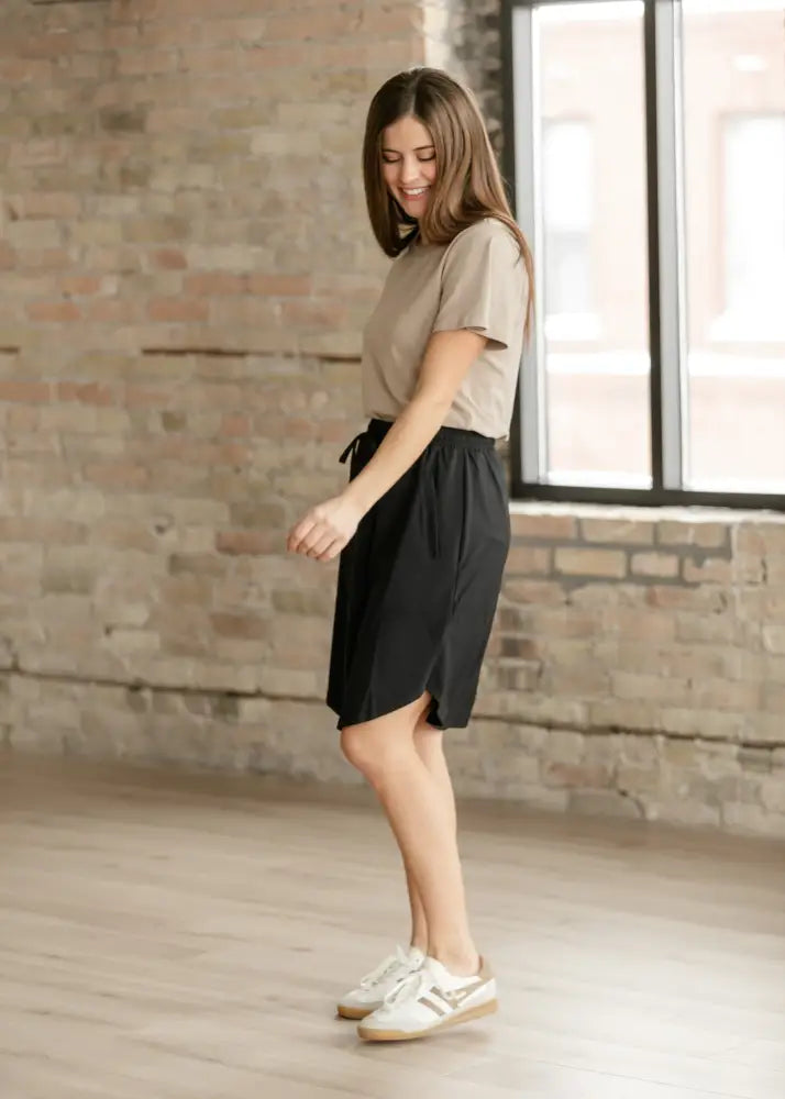 Kenedi Black Athletic Sport Skirt - IC Skirts
