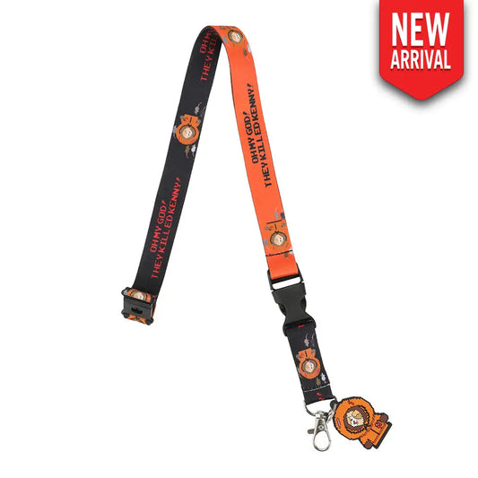 Kenny Orange Lanyards