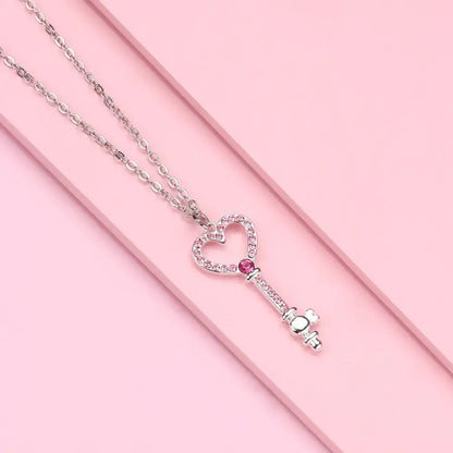 Key To My Heart – Pink Necklace
