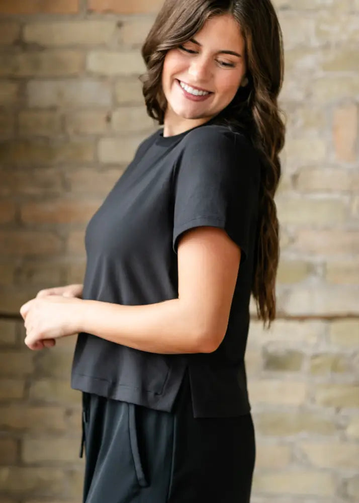 Kia Black Athletic Short Sleeve T-shirt IC Tops