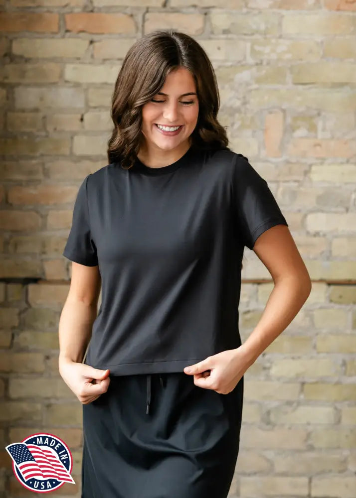 Kia Black Athletic Short Sleeve T-shirt IC Tops