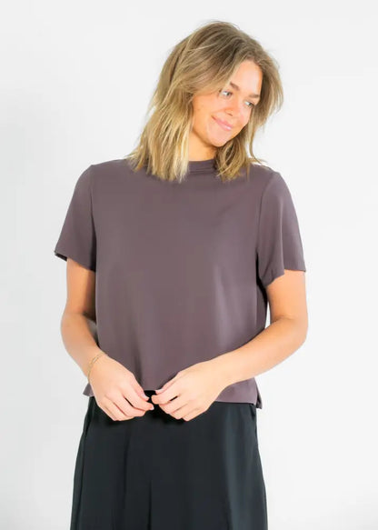 Kia Dusty Mauve Athletic Short Sleeve T-shirt IC Tops