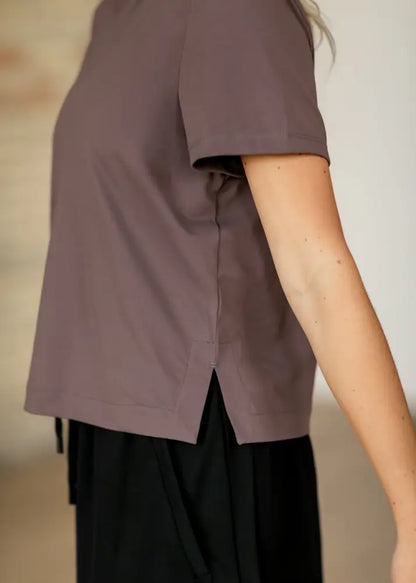 Kia Dusty Mauve Athletic Short Sleeve T-shirt IC Tops