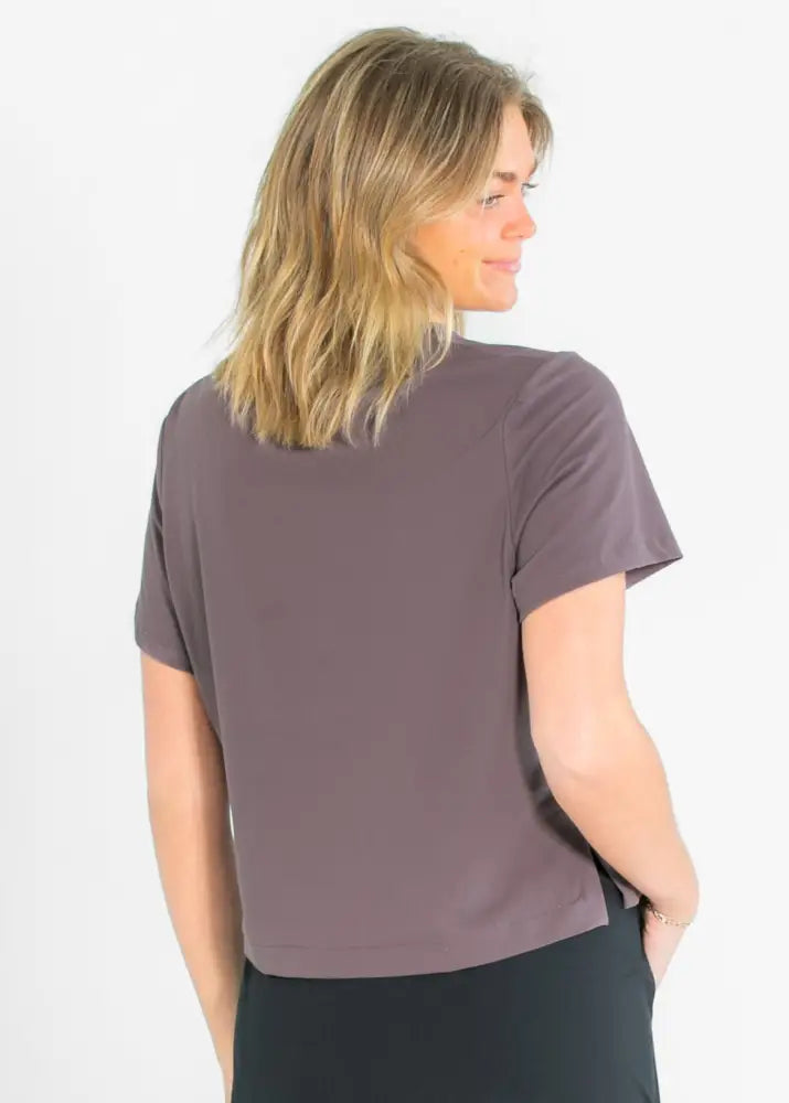 Kia Dusty Mauve Athletic Short Sleeve T-shirt IC Tops