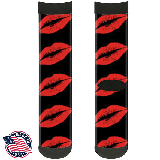 Sock Pair - Polyester - Kisses - CREW Socks