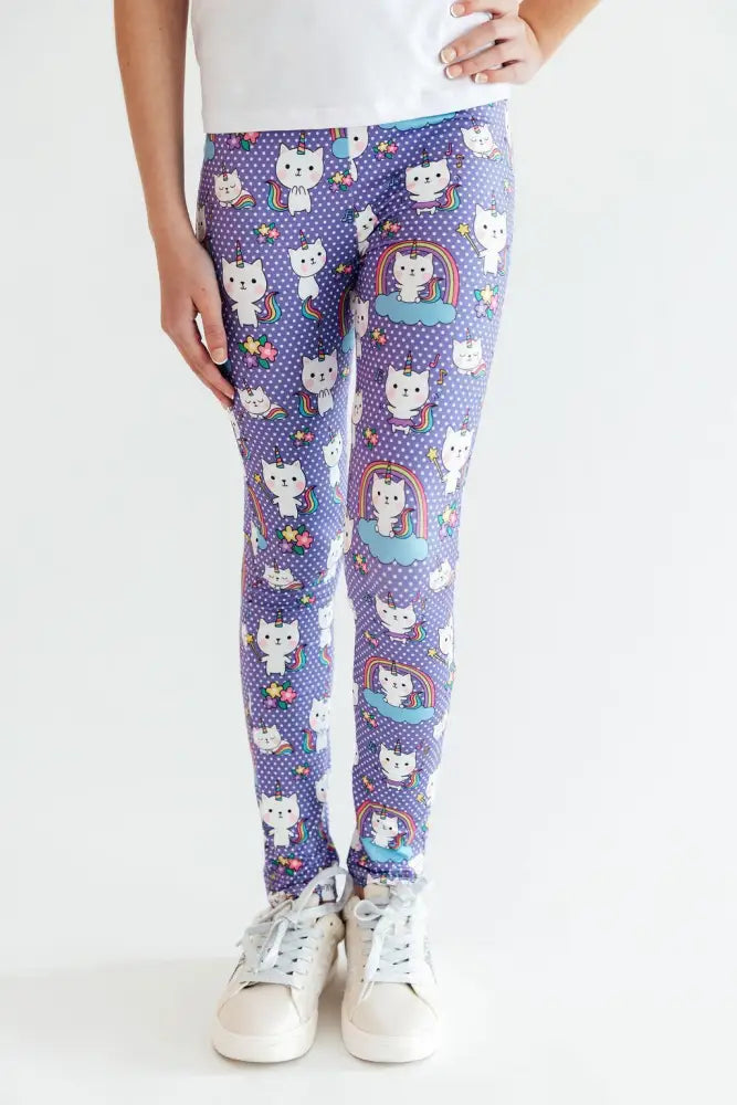 Kitties in the Clouds Leggings - Leggings