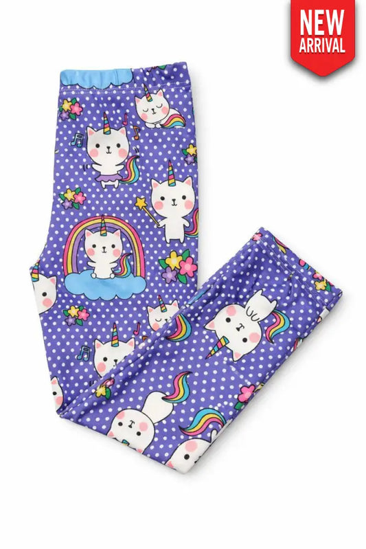 Kitties in the Clouds Leggings - Leggings
