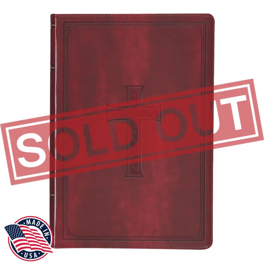 KJV Standard Size Deluxe Holy Bible Medium Print - Brown Bible