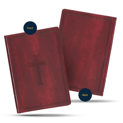 KJV Standard Size Deluxe Holy Bible Medium Print - Brown Bible