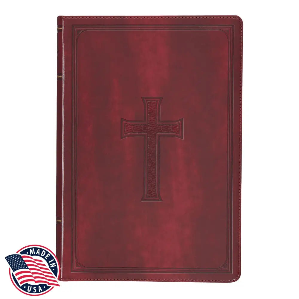 KJV Standard Size Deluxe Holy Bible Medium Print - Brown Bible