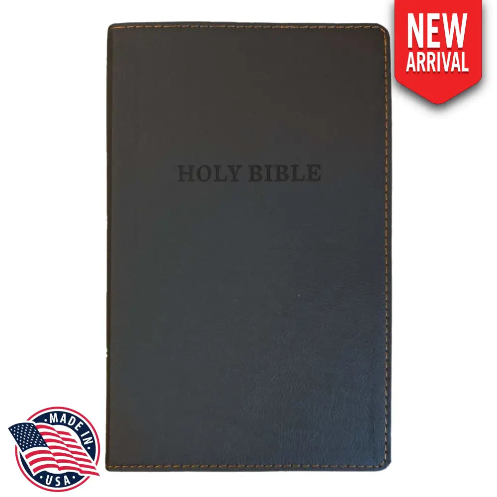 KJV Standard Size Deluxe Holy Bible Small Print - Black Bible