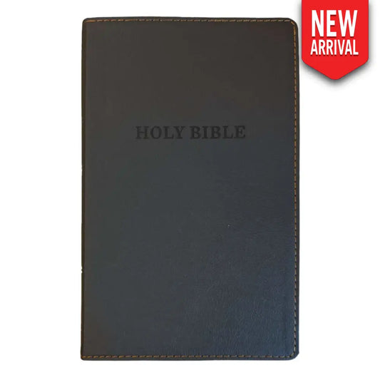 KJV Black Standard Size Deluxe Holy Bible Small Print