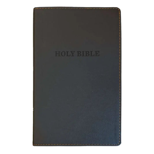 KJV Black Standard Size Deluxe Holy Bible Small Print