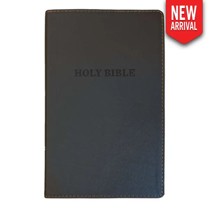 KJV Black Standard Size Deluxe Holy Bible Small Print