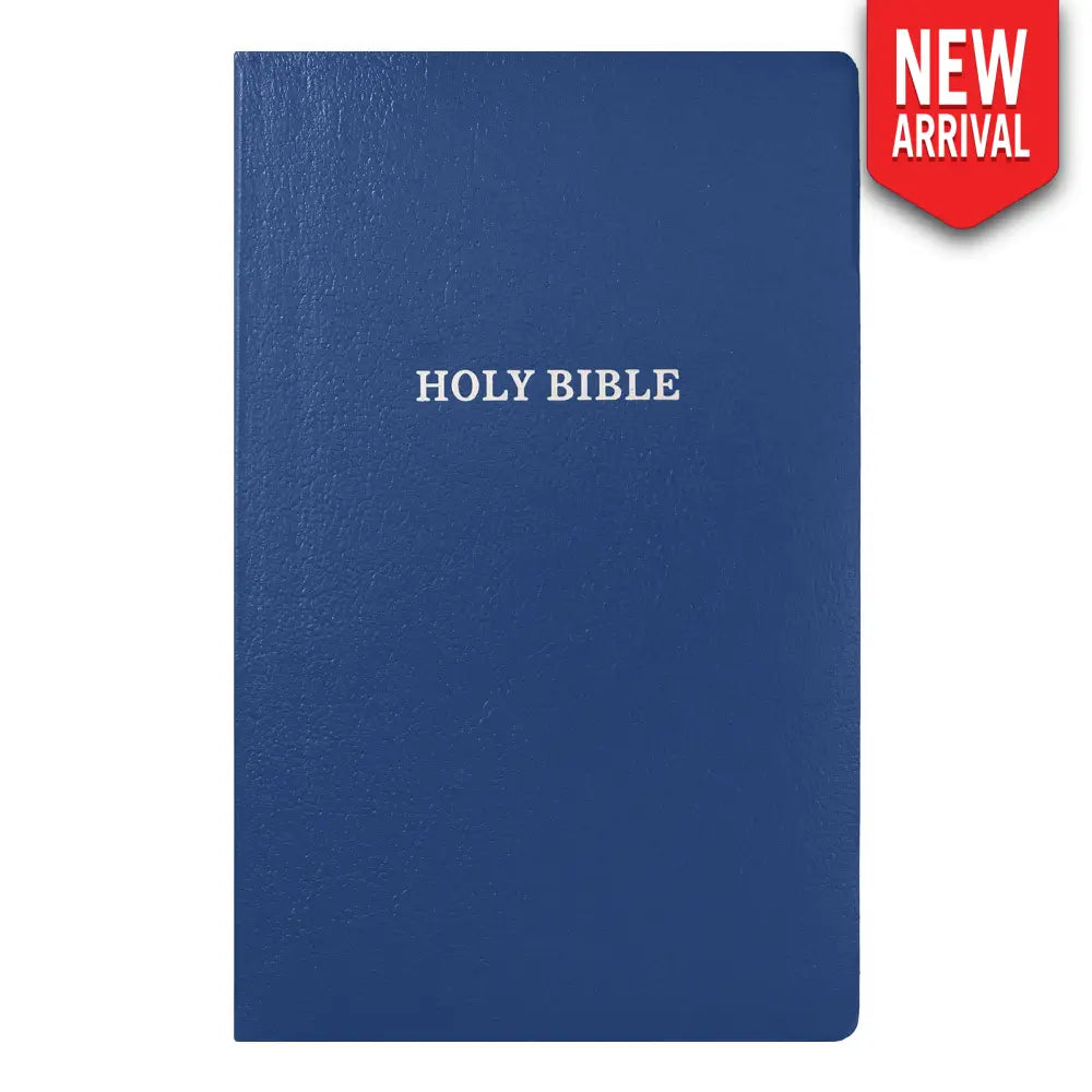 KJV Standard Size Holy Bible Small Print Blue Bible
