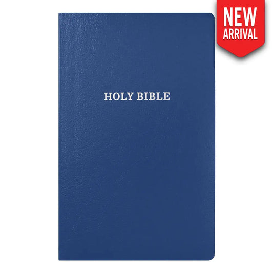 KJV Standard Size Holy Bible Small Print Blue Bible