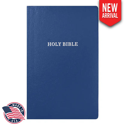 KJV Standard Size Holy Bible Small Print Blue Bible
