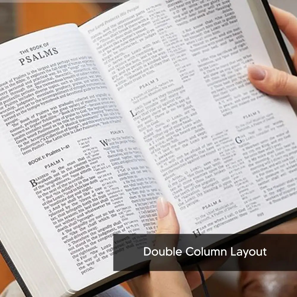 KJV Standard Size Holy Bible Small Print Blue Bible