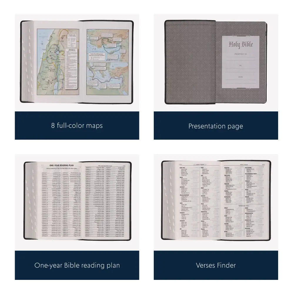 KJV Black Study Size Holy Bible Giant Print