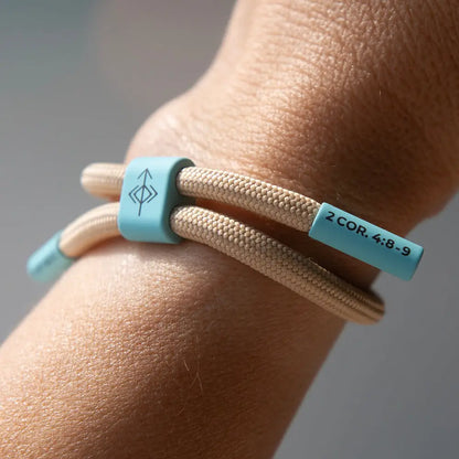 Knocked Down Not Out 2 Corinthians 4: 8-9 bracelet
