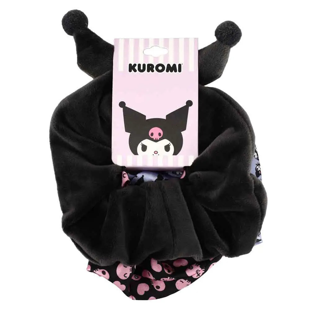 Sanrio Kuromi Scrunchie 3-Pc Set Fashion Accessories