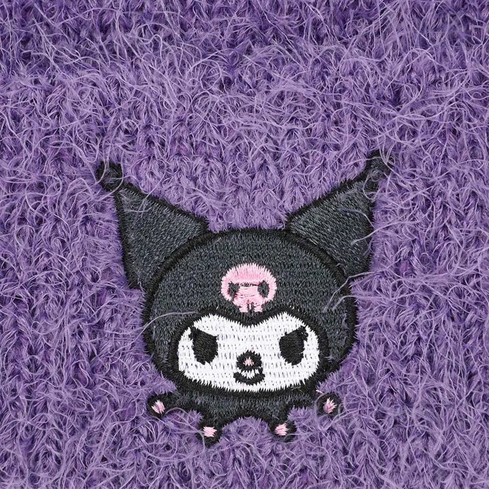 Kuromi Sanrio Soft & Fuzzy Cuff Beanie Hat Hats