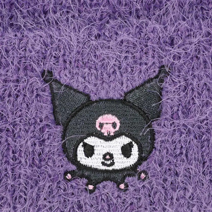 Kuromi Sanrio Soft & Fuzzy Cuff Beanie Hat Hats