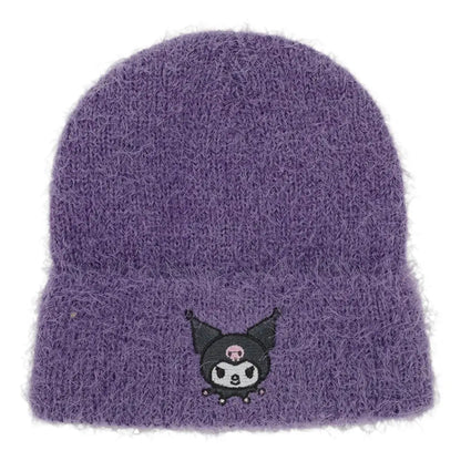 Kuromi Sanrio Soft & Fuzzy Cuff Beanie Hat Hats