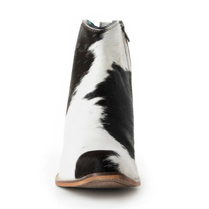 Laramie Plains Hair-on Hide & Hand-tooled Boots - SHOES
