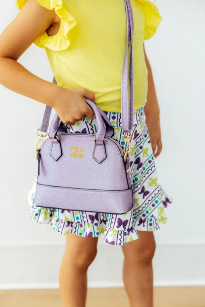 Lavender Glitter Girl’s Crossbody Purse - Purse