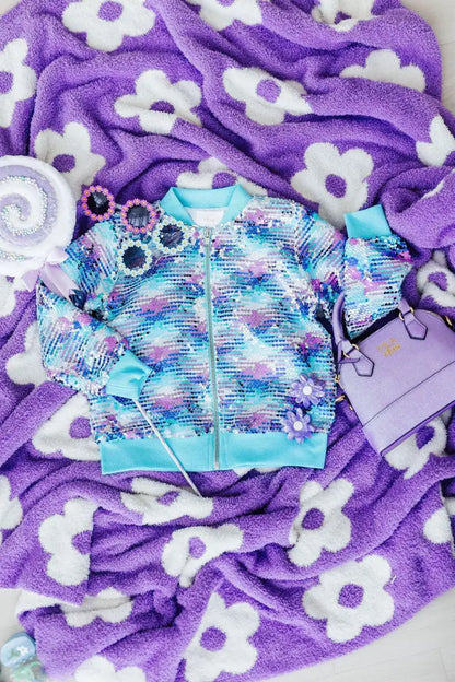 Lavender Glitter Girl’s Crossbody Purse - Purse