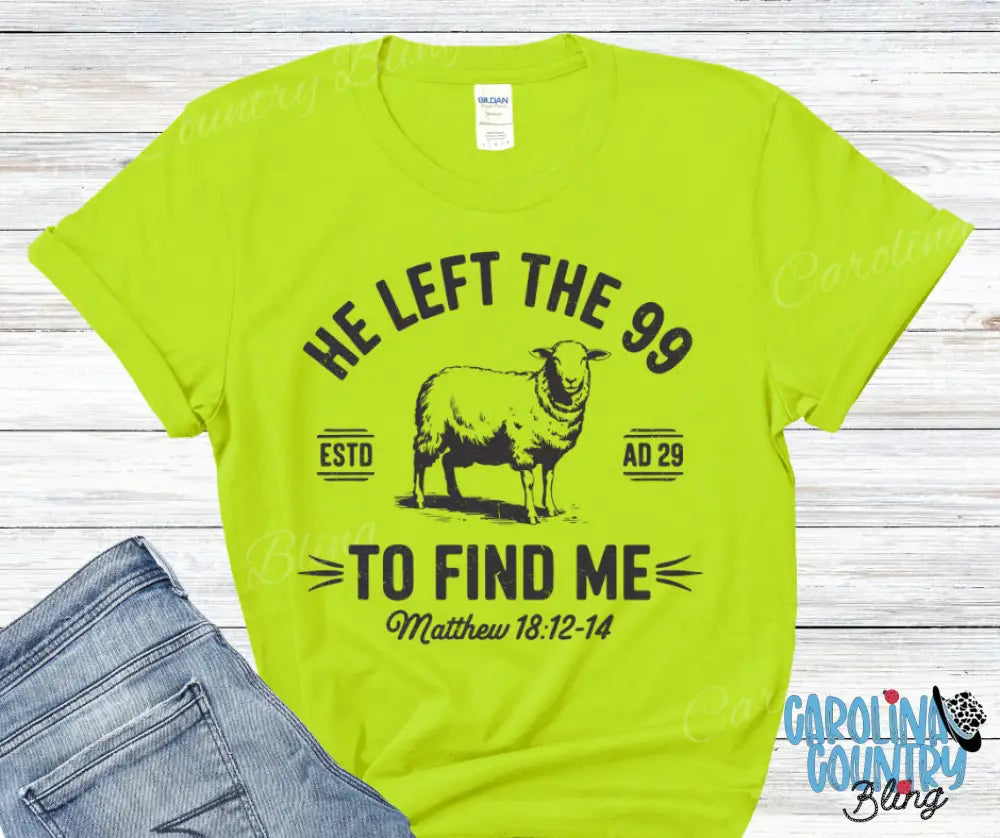 Left The 99 To Find Me – Multi Small / Green Shirt