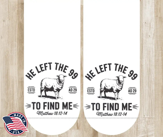 Left The 99 To Find Me – Multi Socks