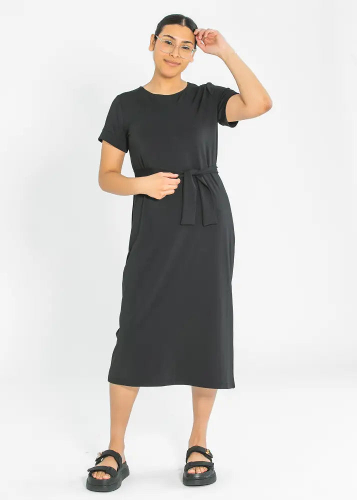 Lennox Classic Midi Dress - 46’’ - Black / XS - IC Dresses